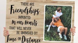 Personalized Friend Moving Away Gift, Long Distance Bestie Photo Canvas ...