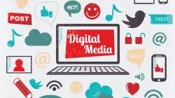 Graphic digital marketing Royalty Free Vector Image